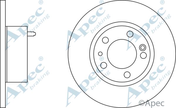 APEC BRAKING Тормозной диск DSK296